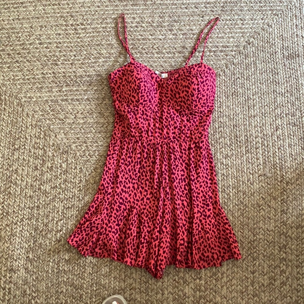 Pink Cheetah Romper
